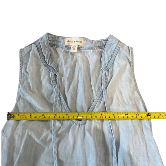 Anthropologie Cloth & Stone Chambray Tank Top - Picture 4 of 6